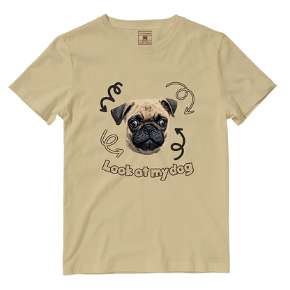 Cotton Shirt: Look At My Dog (Custom)