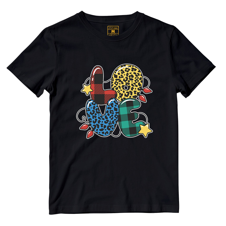 Cotton Shirt: Love Christmas Pattern