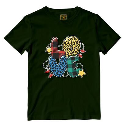 Cotton Shirt: Love Christmas Pattern