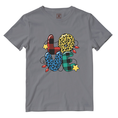 Cotton Shirt: Love Christmas Pattern