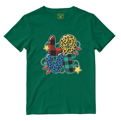 Cotton Shirt: Love Christmas Pattern