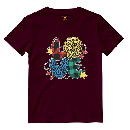 Cotton Shirt: Love Christmas Pattern