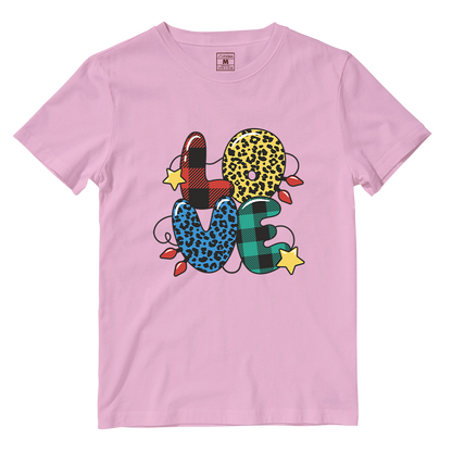 Cotton Shirt: Love Christmas Pattern