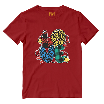 Cotton Shirt: Love Christmas Pattern