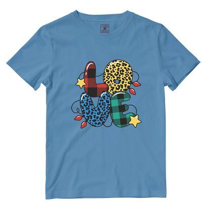 Cotton Shirt: Love Christmas Pattern