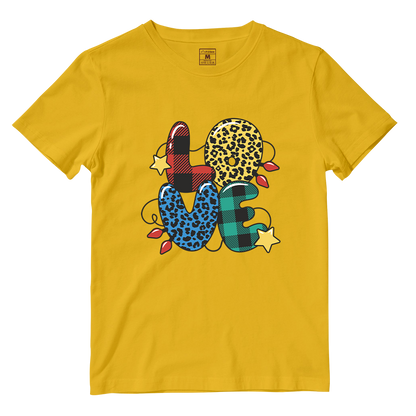 Cotton Shirt: Love Christmas Pattern