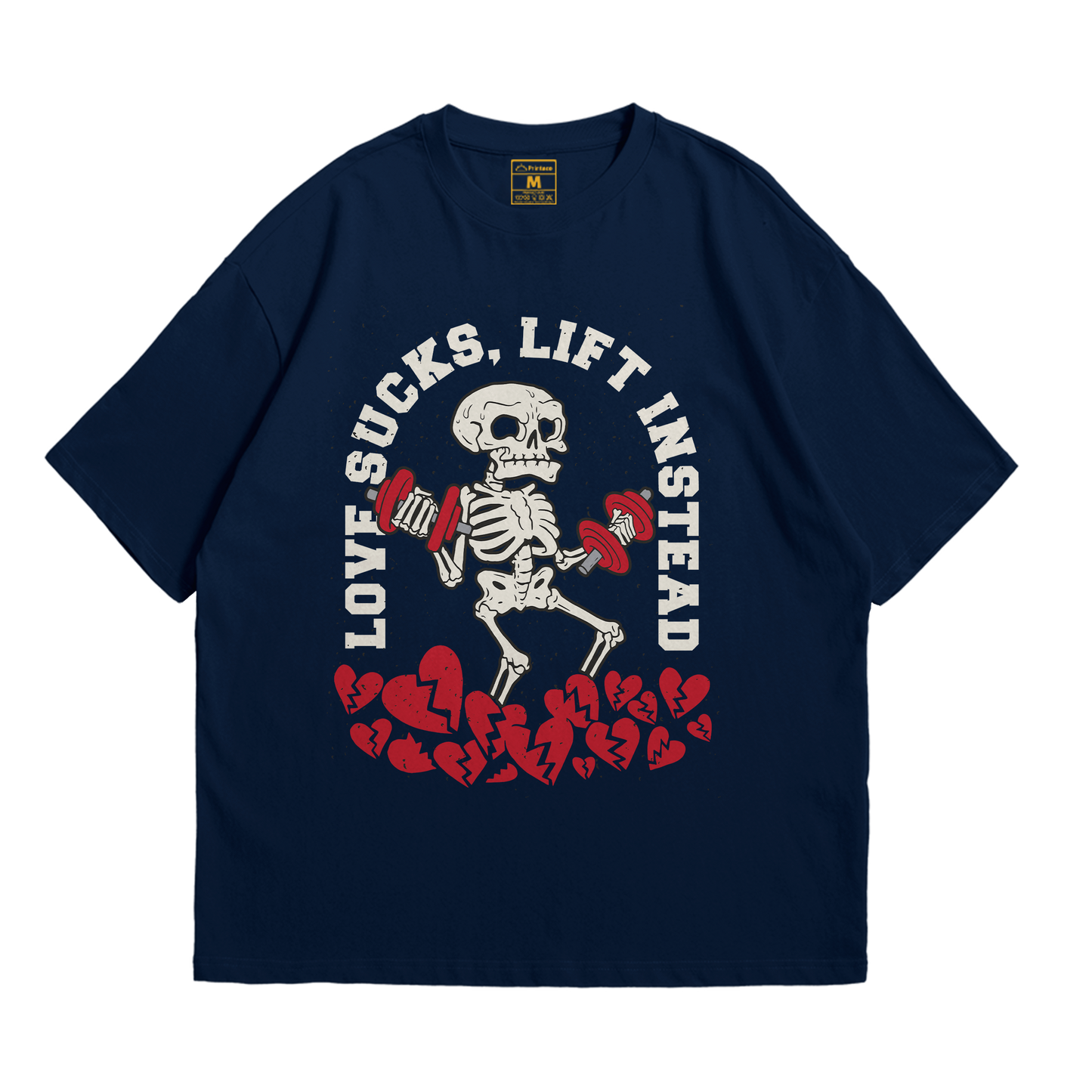 Premium Oversized Cotton Shirt: Love Sucks