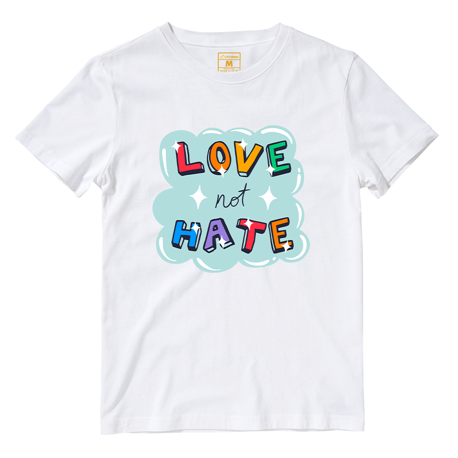 Cotton Shirt: Love not Hate