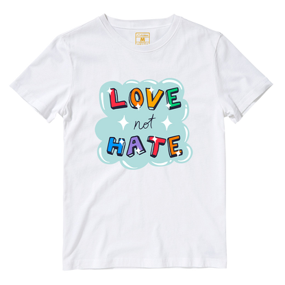 Cotton Shirt: Love not Hate