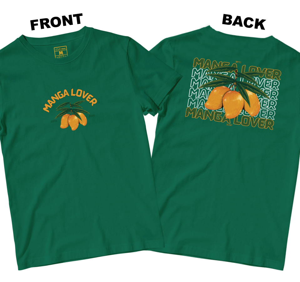 Cotton Shirt: MANGA LOVER (Front and Back)