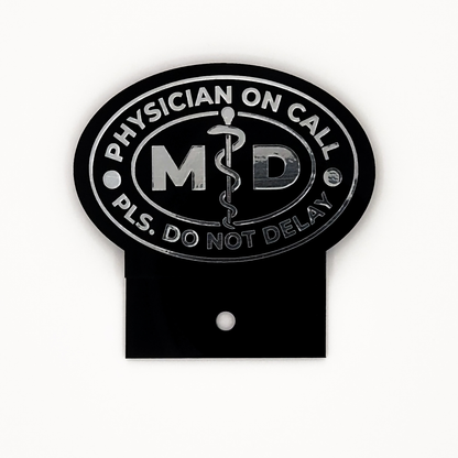 Car Emblem: MD Physician