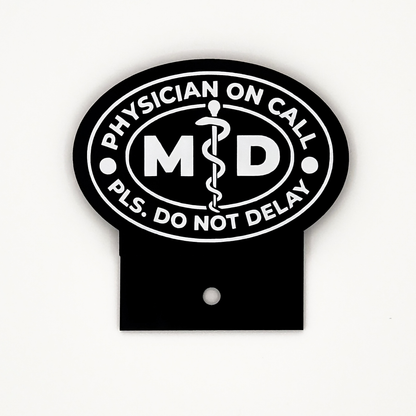 Car Emblem: MD Physician