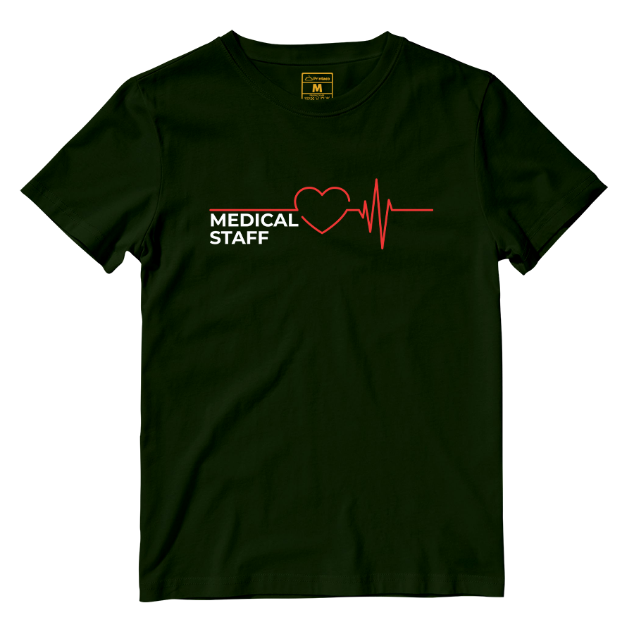 Cotton Shirt: Medical Staff Heartbeat line