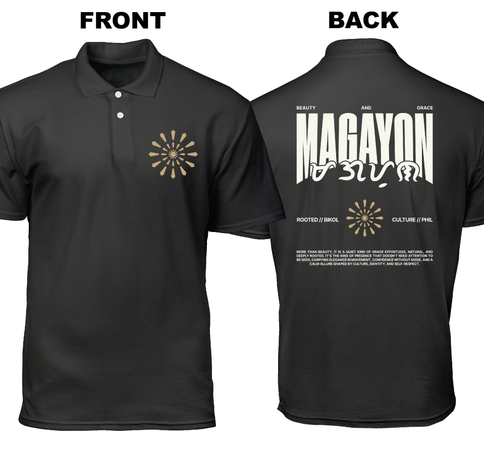 Cotton Polo Shirt: Magayon (Front and Back)
