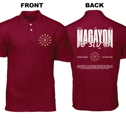 Cotton Polo Shirt: Magayon (Front and Back)