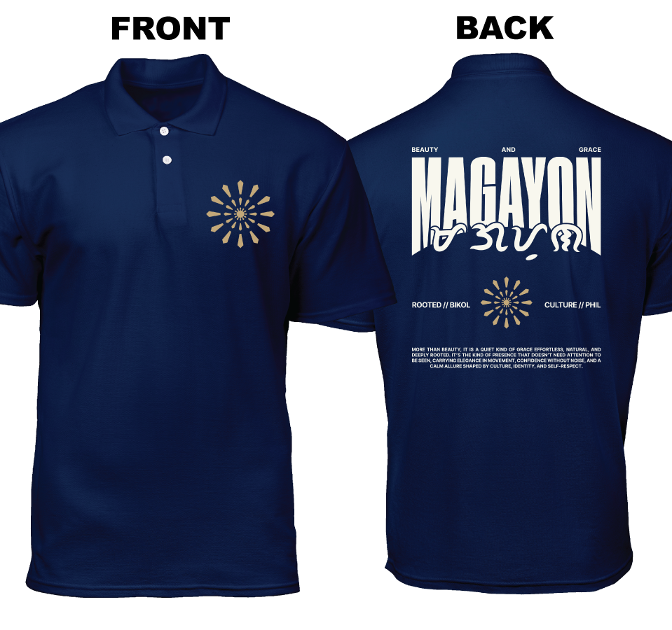Cotton Polo Shirt: Magayon (Front and Back)