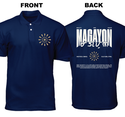 Cotton Polo Shirt: Magayon (Front and Back)