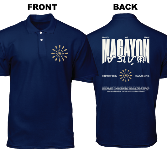 Cotton Polo Shirt: Magayon (Front and Back)