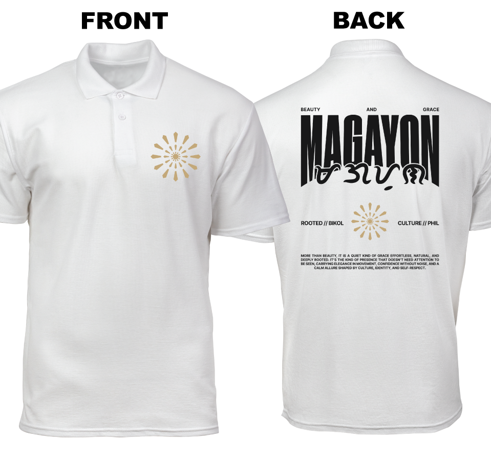Cotton Polo Shirt: Magayon (Front and Back)