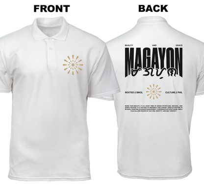 Cotton Polo Shirt: Magayon (Front and Back)