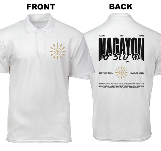 Cotton Polo Shirt: Magayon (Front and Back)