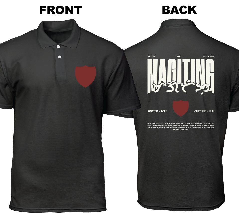 Cotton Polo Shirt: Magiting (Front and Back)