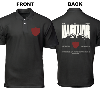 Cotton Polo Shirt: Magiting (Front and Back)