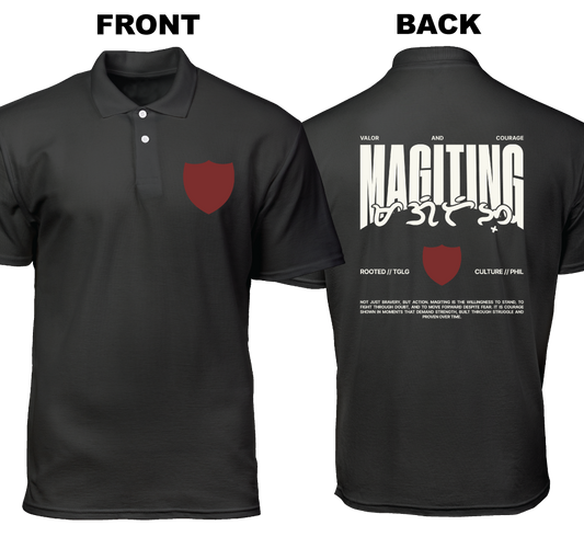 Cotton Polo Shirt: Magiting (Front and Back)