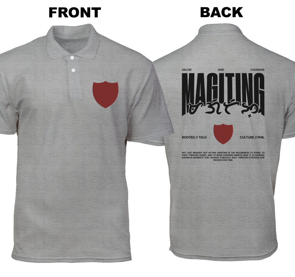 Cotton Polo Shirt: Magiting (Front and Back)