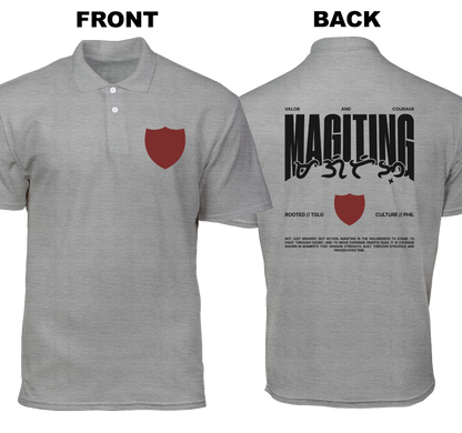 Cotton Polo Shirt: Magiting (Front and Back)