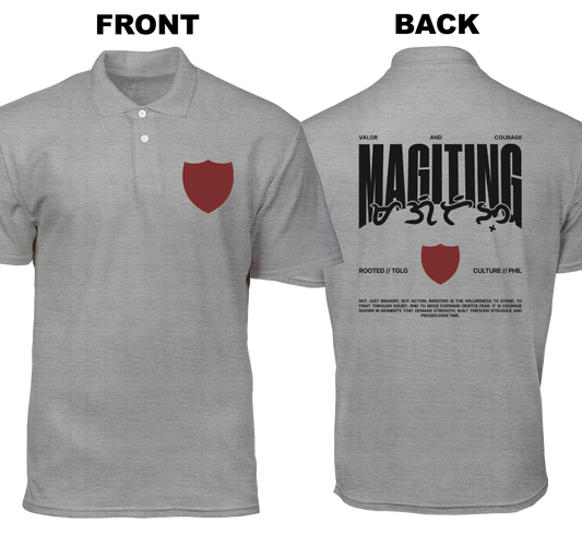 Cotton Polo Shirt: Magiting (Front and Back)
