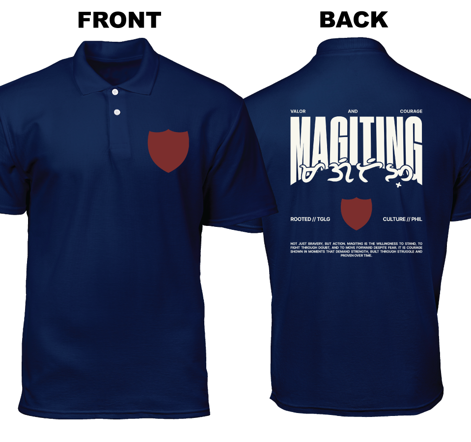 Cotton Polo Shirt: Magiting (Front and Back)
