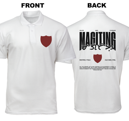 Cotton Polo Shirt: Magiting (Front and Back)
