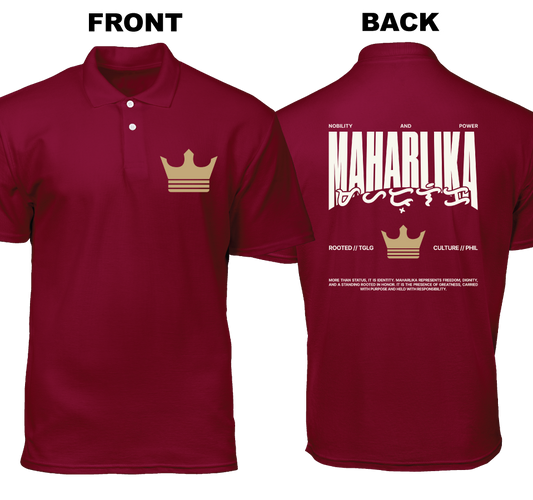 Cotton Polo Shirt: Maharlika (Front and Back)