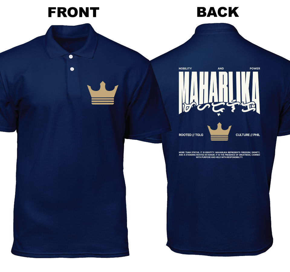 Cotton Polo Shirt: Maharlika (Front and Back)