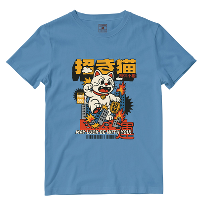 Cotton Shirt: Maneki Neko Attack