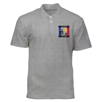 Cotton Polo Shirt: Manila Plane Ticket Front Pocket