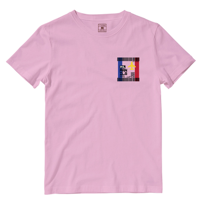 Cotton Shirt: Manila Plane Ticket Front Pocket