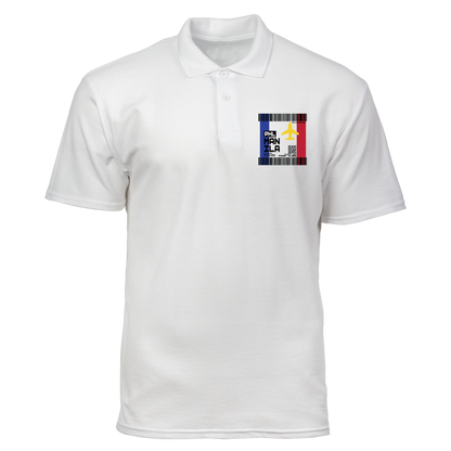 Cotton Polo Shirt: Manila Plane Ticket Front Pocket