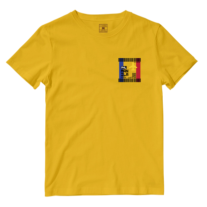 Cotton Shirt: Manila Plane Ticket Front Pocket