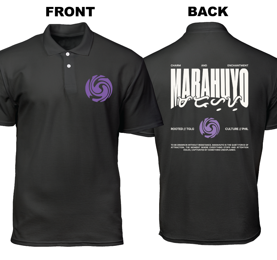 Cotton Polo Shirt: Marahuyo (Front and Back)