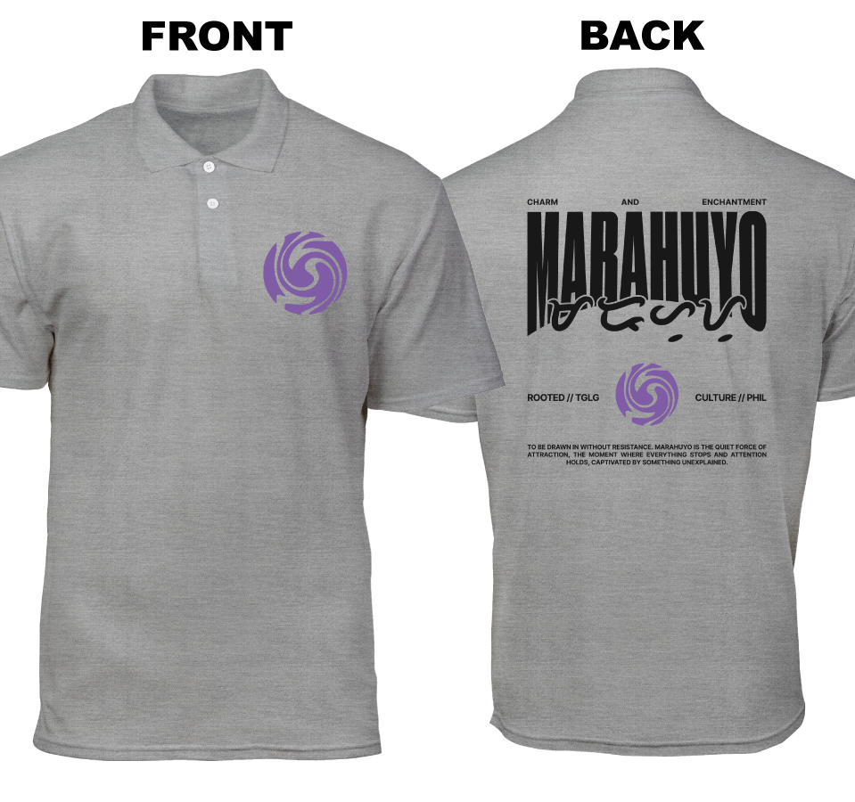 Cotton Polo Shirt: Marahuyo (Front and Back)