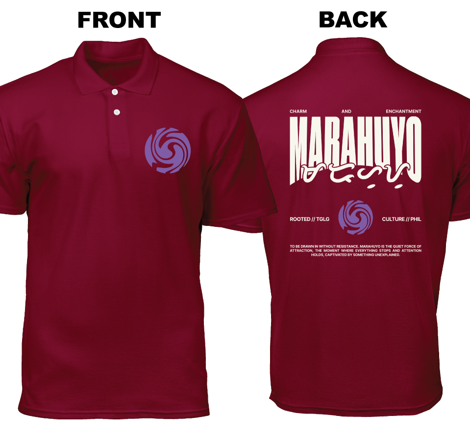 Cotton Polo Shirt: Marahuyo (Front and Back)