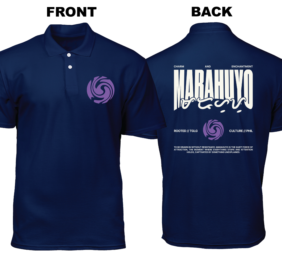 Cotton Polo Shirt: Marahuyo (Front and Back)