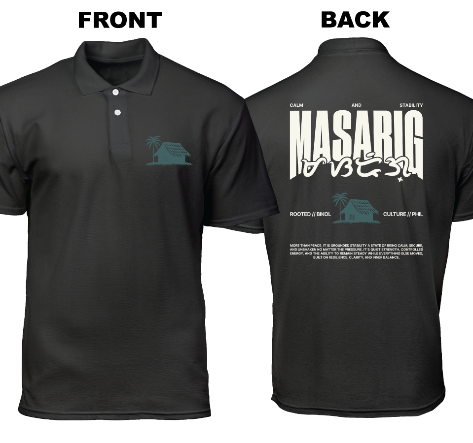 Cotton Polo Shirt: Masarig (Front and Back)