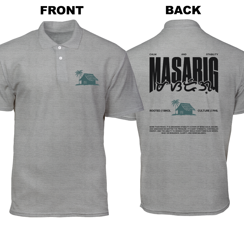 Cotton Polo Shirt: Masarig (Front and Back)