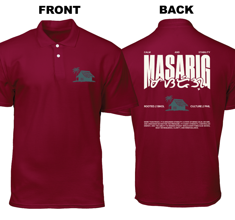 Cotton Polo Shirt: Masarig (Front and Back)