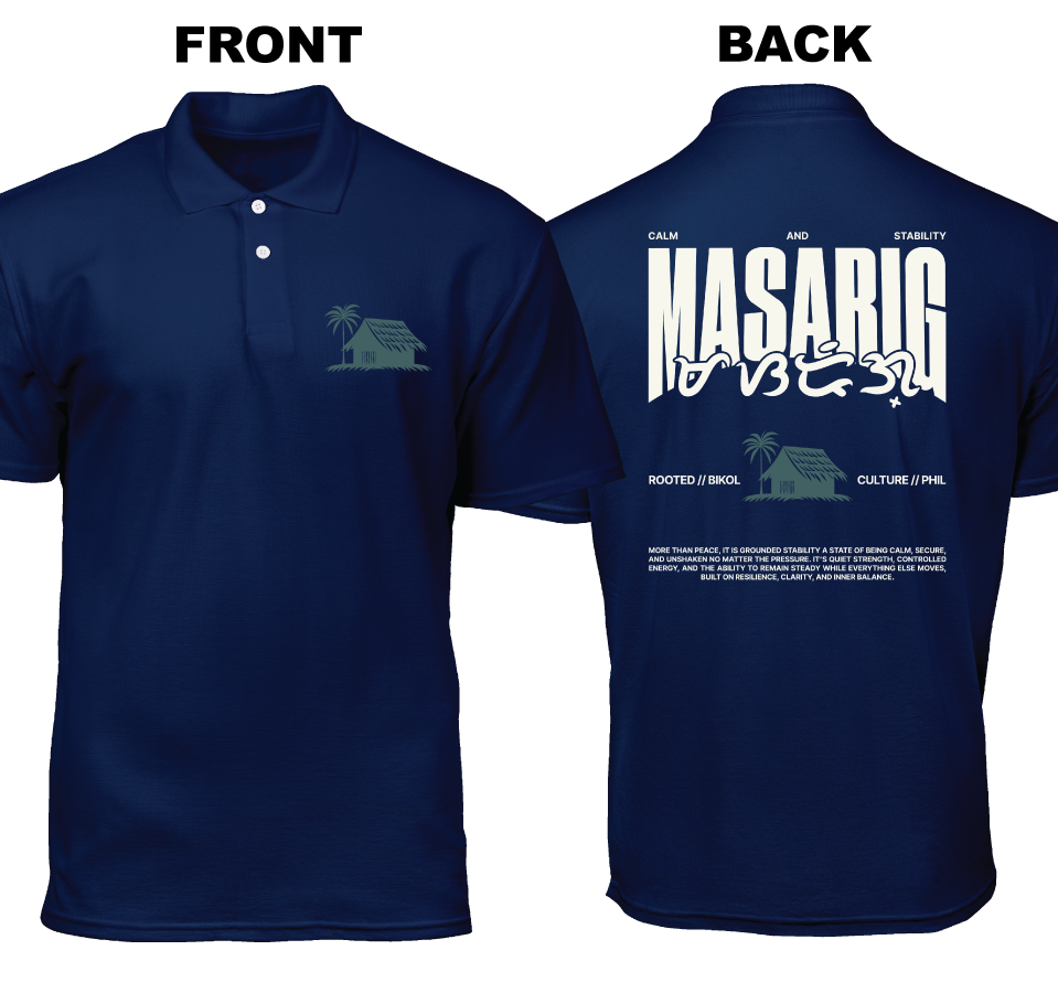 Cotton Polo Shirt: Masarig (Front and Back)
