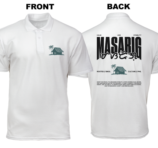 Cotton Polo Shirt: Masarig (Front and Back)