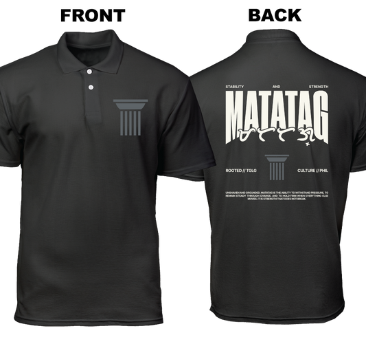 Cotton Polo Shirt: Matatag (Front and Back)